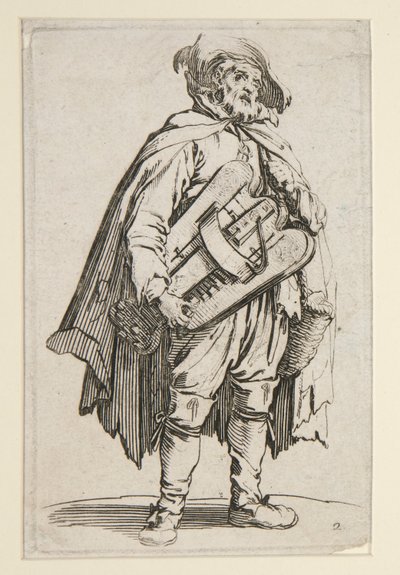 El zanfonista, de Los mendigos (Le Joueur de Vielle) de Jacques Callot