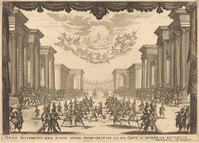 Tercer Intermezzo, 1617 de Jacques Callot