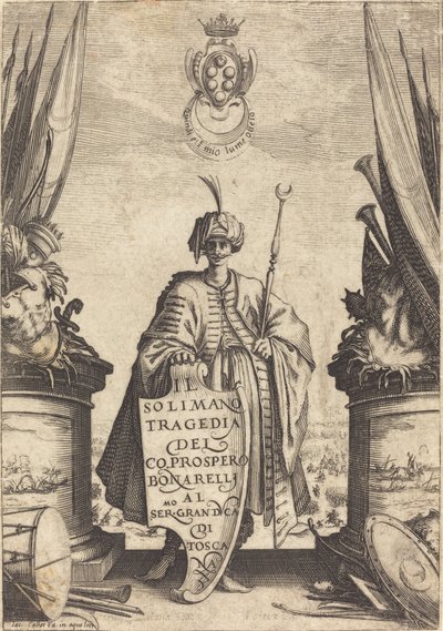 Página de título para "Il Solimano" de Jacques Callot