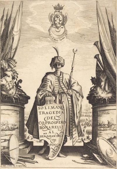 Página de Título para "Il Solimano" de Jacques Callot