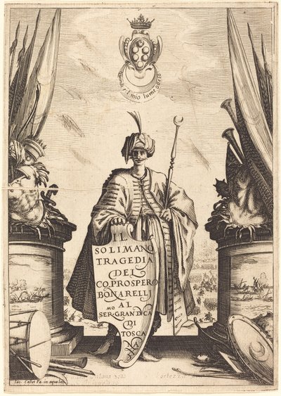 Página de Título para "Il Solimano" de Jacques Callot