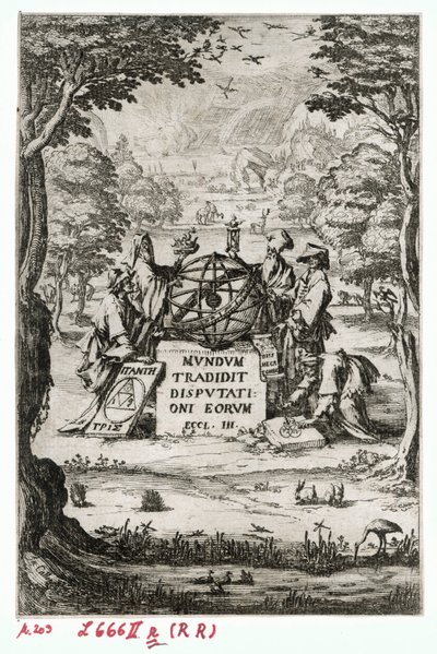 Portada de Sacra Cosmologia ... (grabado) de Jacques Callot