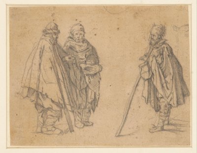 Dos estudios sobre mendigos de Jacques Callot