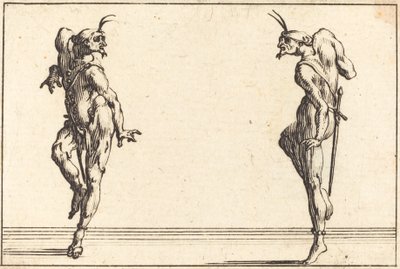 Dos pantalones bailando de Jacques Callot