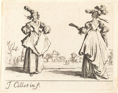 Dos mujeres de sociedad de Jacques Callot