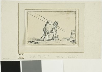 Dos soldados con bastón de Jacques Callot