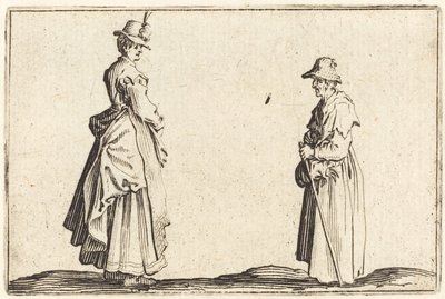 Dos Mujeres de Perfil de Jacques Callot