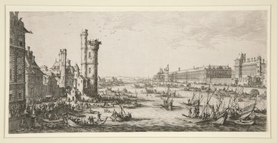 vista del louvre de Jacques Callot