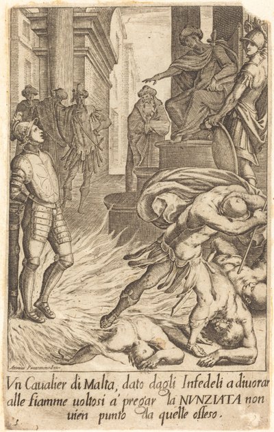 Caballero de Malta de Jacques Callot after Antonio Circignani