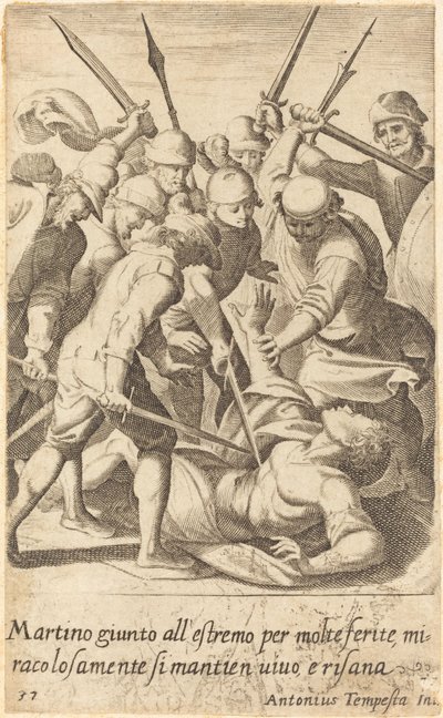 Martino de Jacques Callot after Antonio Tempesta