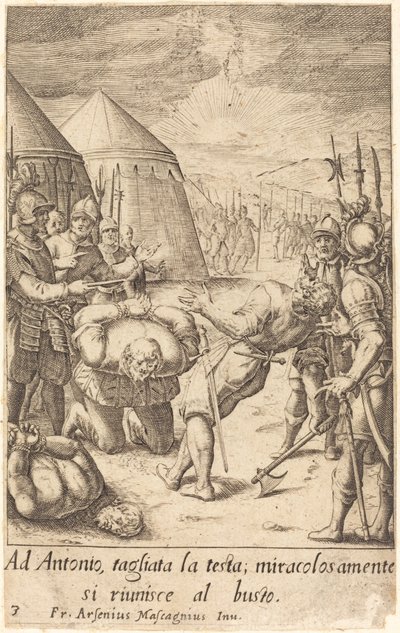 El decapitado de Jacques Callot after Donato Mascagni