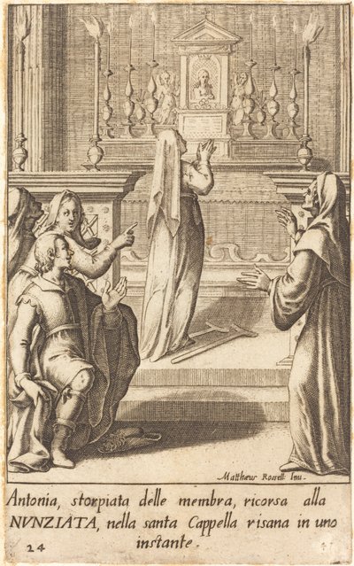Antonia de Jacques Callot after Matteo Rosselli