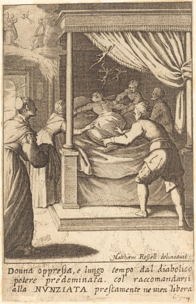 La mujer oprimida de Jacques Callot after Matteo Rosselli