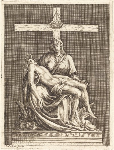 Piedad de Jacques Callot after Michelangelo