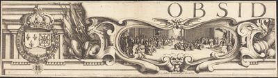 El asedio de La Rochelle [lámina 1 de 16; conjunto comprende 1952.8.97-112] de Jacques Callot and Abraham Bosse