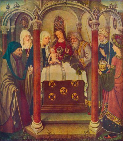 La presentación de Cristo en el templo, siglo XV de Jacques Daret