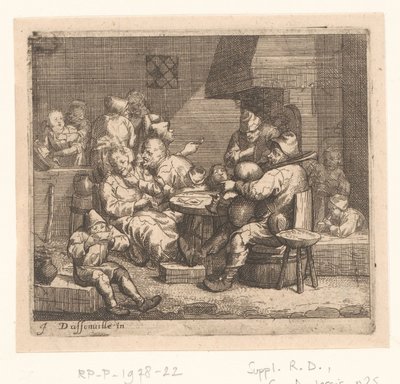 Escena en una posada de Jacques Dassonville (attributed to)