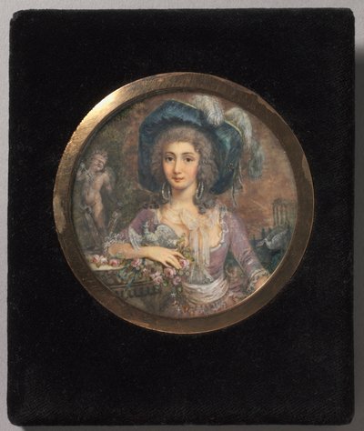 Retrato de Mademoiselle Colombi, 1788 de Jacques Delusee