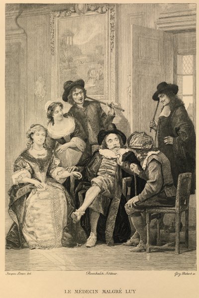 Le medecin malgre lui de Moliere de Jacques Edmond Leman
