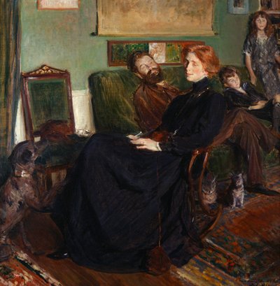 Daniel, Marianne, François y Léon Halévy, 1910 de Jacques Emile Blanche