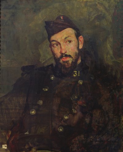Felicien Cacan en uniforme, 1915 de Jacques Emile Blanche