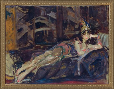 Ida Rubinstein como Zobeide en el ballet Sheherazade de Nicholas Rimsky Korsakov de Jacques Emile Blanche