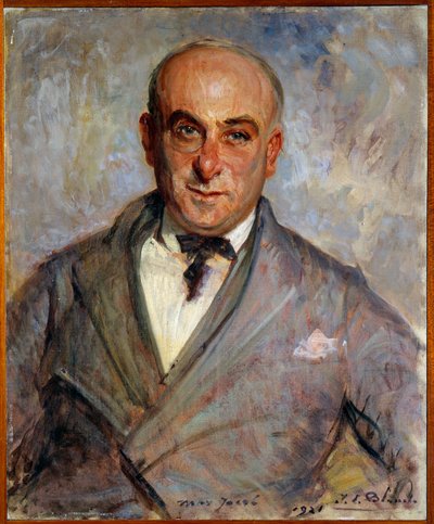 Retrato de Max Jacob (1876-1944) poeta francés de Jacques Emile Blanche