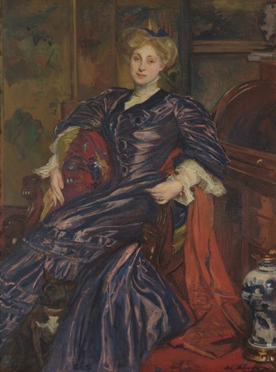 Retrato de la Sra. Emily Montgomery-Lang, 1911 de Jacques Emile Blanche