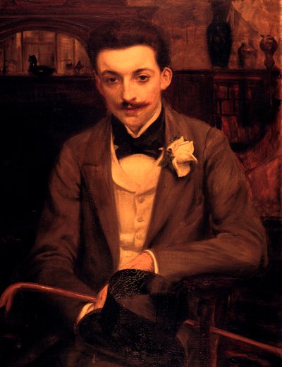 Retrato de P. Louys, c. 1861-1942 de Jacques Emile Blanche
