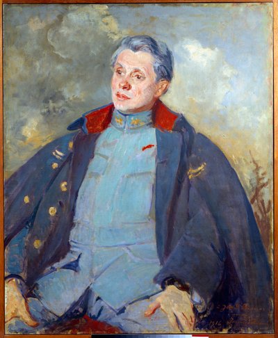 Retrato del político francés Joseph Paul Boncour como oficial de Jacques Emile Blanche