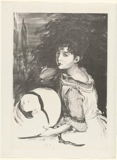 Retrato de Wanda Zielinska bekend como Pouponne Niña (bebé) El juicio (título de la serie) de Jacques Emile Blanche