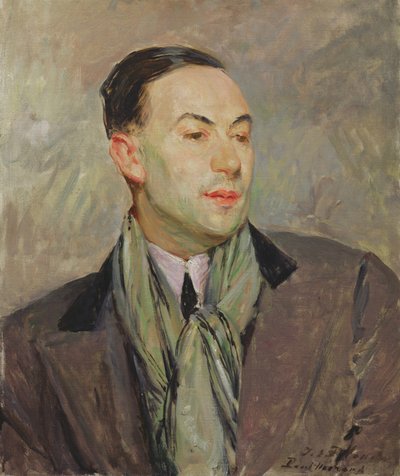 Estudio para un retrato de Paul Morand (1888-1976) de Jacques Emile Blanche