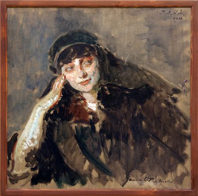 Estudio para el retrato de la condesa Anna Elisabeth de Noailles (pintura) de Jacques Emile Blanche