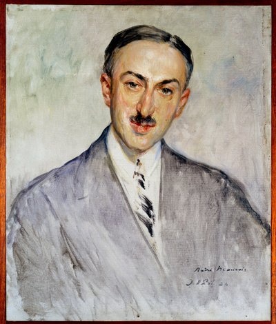 Estudio para el retrato de Emile Herzog, conocido como André Maurois (1885-1967), escritor francés de Jacques Emile Blanche