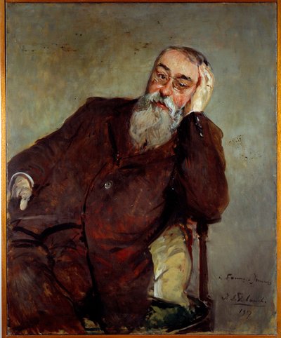 Estudio para el retrato de Francis Jammes, escritor francés de Jacques Emile Blanche