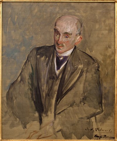 Estudio para el retrato de Henri Bergson (1859-1941) de Jacques Emile Blanche