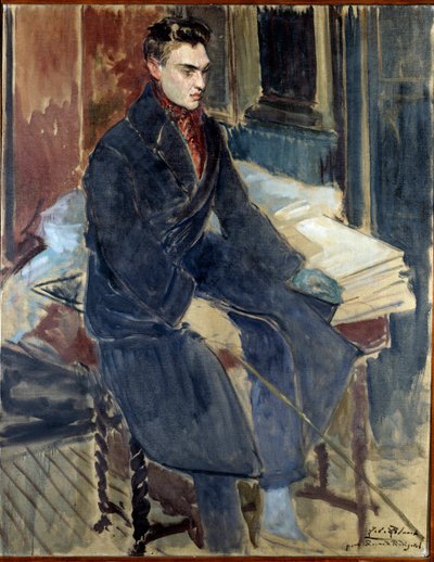 Estudio para el retrato de Raymond Radiguet de Jacques Emile Blanche