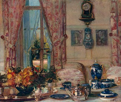 El comedor en Offranville, c. 1909 de Jacques Emile Blanche