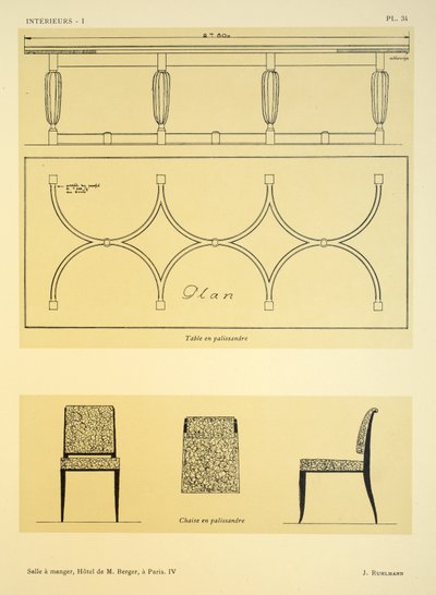Comedor IV, Hotel de M. Berger, en París, ilustración de 