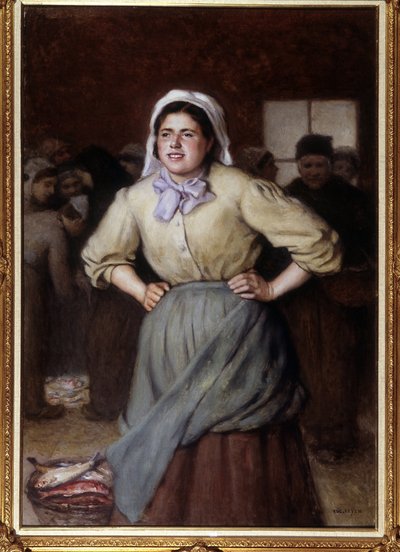 La cancalaise - Pintura de Jacques Eugene Feyen (1815-1908) de Jacques Eugene Feyen