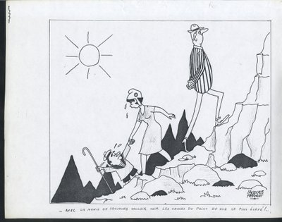 Cándido, satírico en B  W de Jacques Faizant