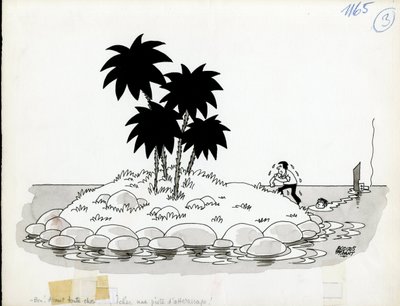 Jours de France, sátira en blanco y negro de Jacques Faizant