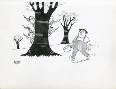 Jours de France, sátira en blanco y negro de Jacques Faizant