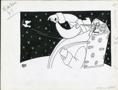 Le Figaro, sátira en blanco y negro de Jacques Faizant