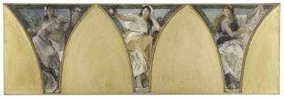 Boceto para el Ayuntamiento de París: Languedoc. Gascuña. Lyonnais, hacia 1888 (óleo sobre lienzo) de Jacques Fernand Humbert