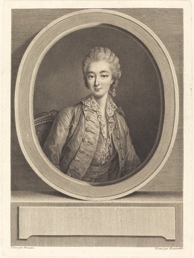 Madame du Barry de Jacques Firmin Beauvarlet after François Hubert Drouais