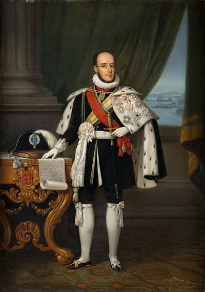 Infante Luis, Duque de Oporto, futuro Rey Luis I de Portugal de Jacques Francois Carabain