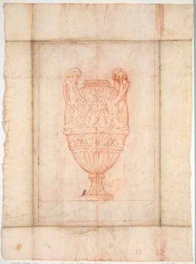 Diseño de jarrón para suite de jarrones: Placa 27, 1746 de Jacques Francois Joseph Saly