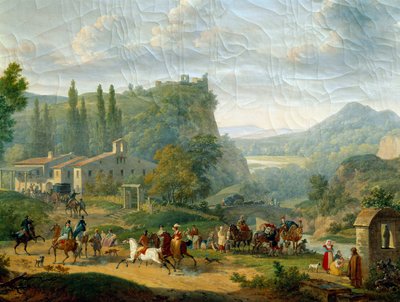 Parada de pasajeros de Jacques Francois Joseph Swebach