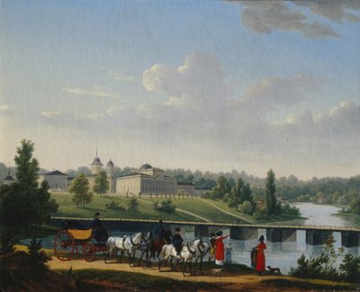 El paseo. La finca de los Golitsyn Pekhra-Yakovlevskoye, 1820 de Jacques Francois Joseph Swebach